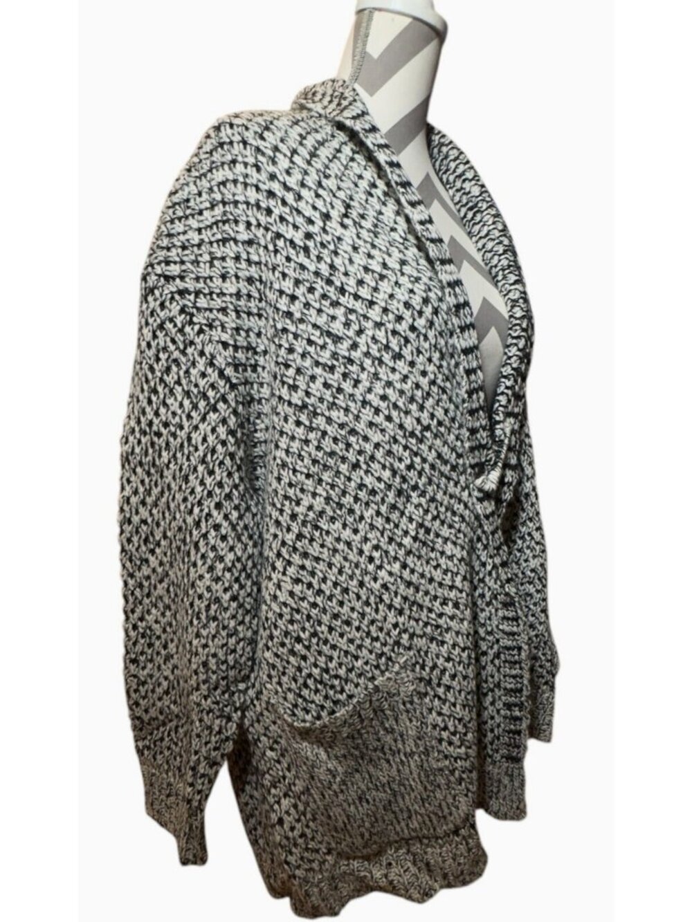 J. Jill Snow Days Topper Blk / Ivory Sweater - Women's Size 4X - NEW with tags